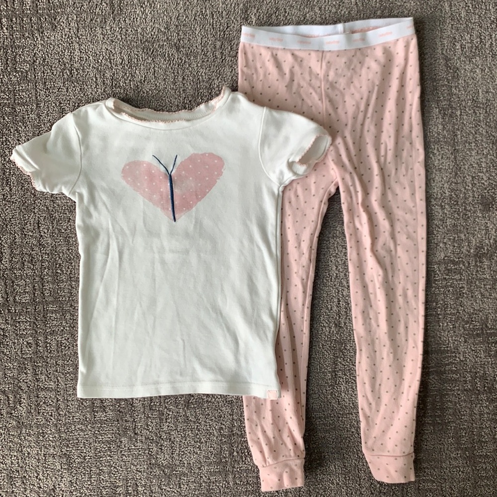 Gap Pink Polka Dot Pajamas 5 years